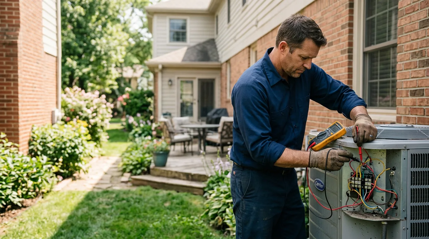 HVAC technician working near Bronson, FL
